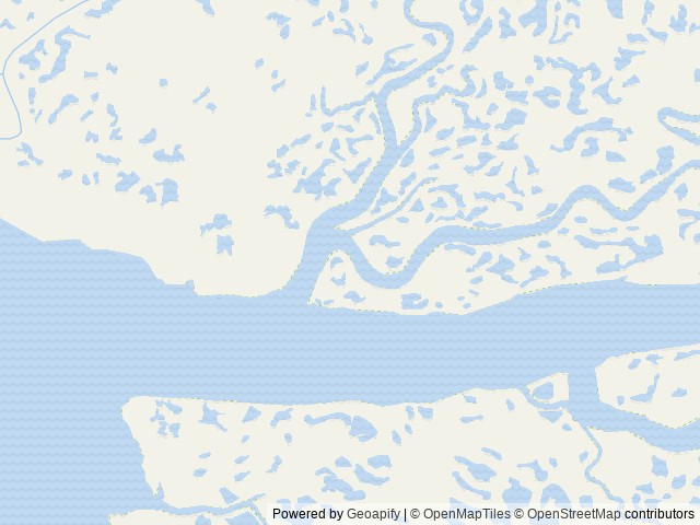 Map of Tiedeman Slough Cabin location at Cordova, AK, United States