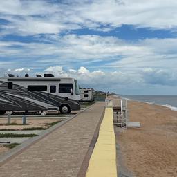 Sea wall looking North towards Marineland
