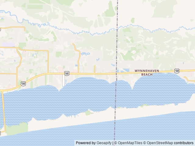 Map of The Hideaway Retreat location at Navarre, FL, United States