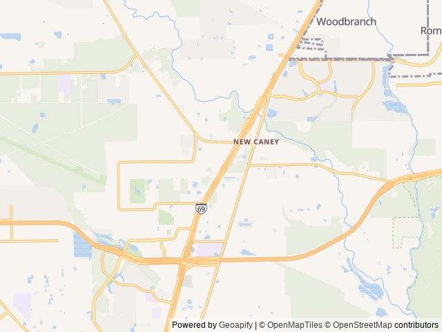 Map of Lone Star Lakes RV Park location at Magnolia, TX, United States