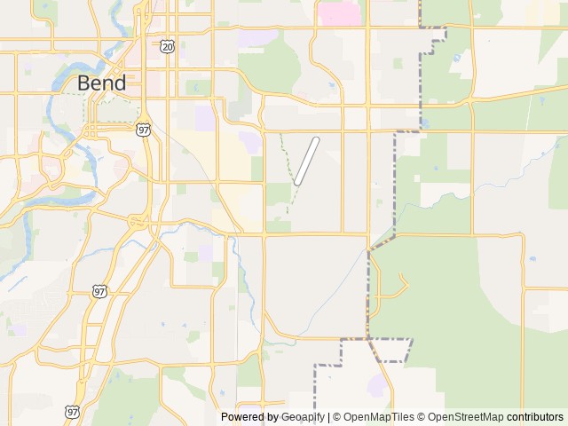 Map for 2017 Winnebago Minnie Winnie 27Q near Bend, OR