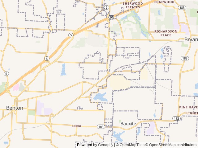 Map for 2021 EAST TO WEST Della Terra 312BH near Benton, AR