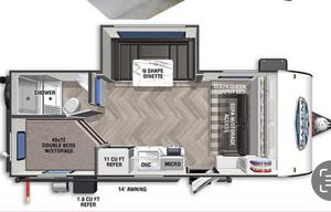 Purple Sage Trailer Rental; 2022 Salem FSX