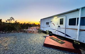 On Site Camper with Private Hot Tub