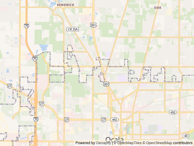 Map of Wild Frontier RV Resort location at Ocala, FL, United States