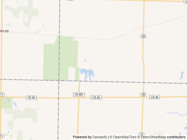 Map of Claremar Twin Lakes Camping Resort location at New London, OH, United States