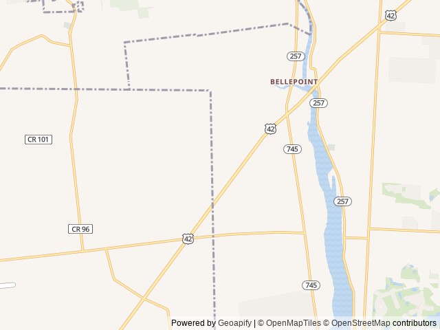 Map for 2017 Keystone Passport Ultra Lite 2400 BH near Ostrander, OH