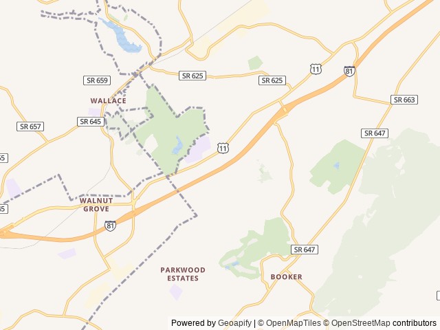 Map for 2016 Jayco Jay Flight 19RD near Bristol, TN