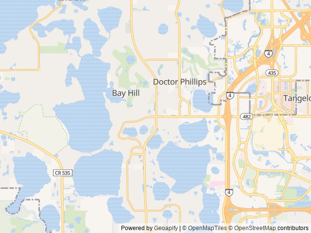 Map for 2022 Forest River RV Cherokee 274WK (VIN 7604) near Orlando, FL