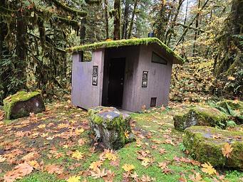 Toilet at White Creek Campground