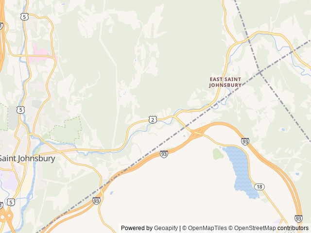 Map of Moose River Campground location at Saint Johnsbury, VT, United States