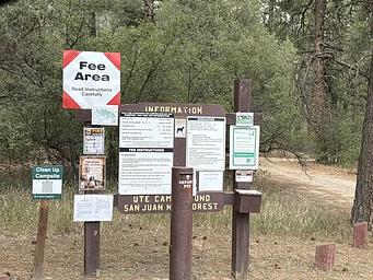 A photo of facility Ute Campground (CO) with No Amenities Shown