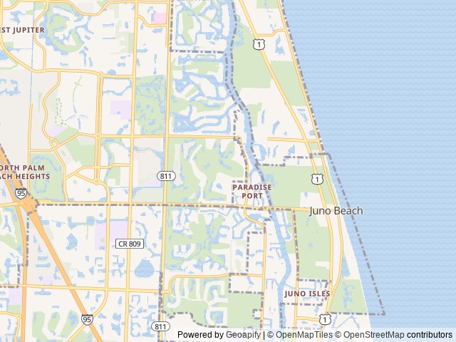 Map for Serenity Now. NEW 2023 Thor Cheatau 22B near Palm Beach Gardens, FL
