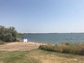 Shoreline use area East Totten Trail Campground on Lake Audubon