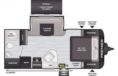 2021 Keystone RV Premier Ultra Lite 19FBPR