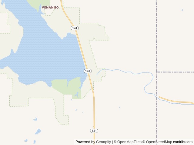 Map of Riverside (KS) location at Marquette, KS, United States