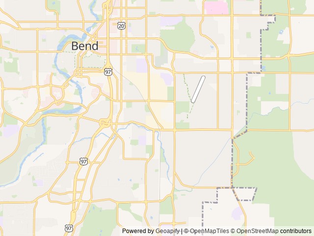 Map for The Perfect Getaway Trailer, Clean & Fully Loaded! near Bend, OR