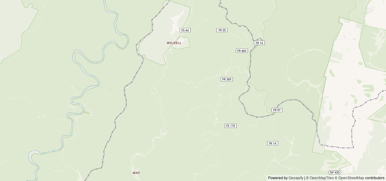 Map of Middle Mountain Cabins location at Bartow, WV, United States