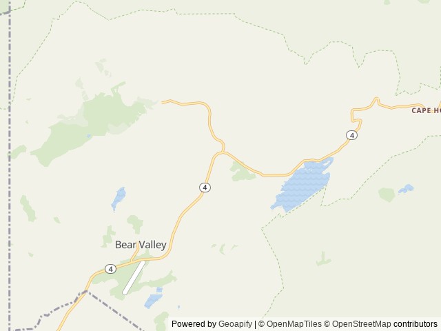 Map of (Lake Alpine) Silver Tip Campground location at Carson City, NV, United States