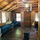 Inside of historic 6 person cabin.