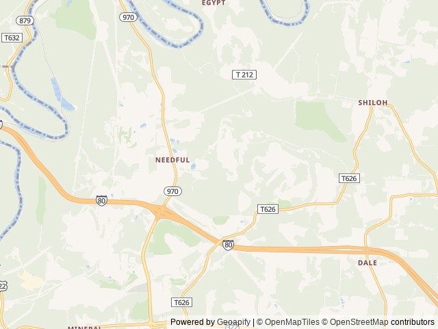 Map of Woodland Campground location at Pennsylvania 16881, PA, United States