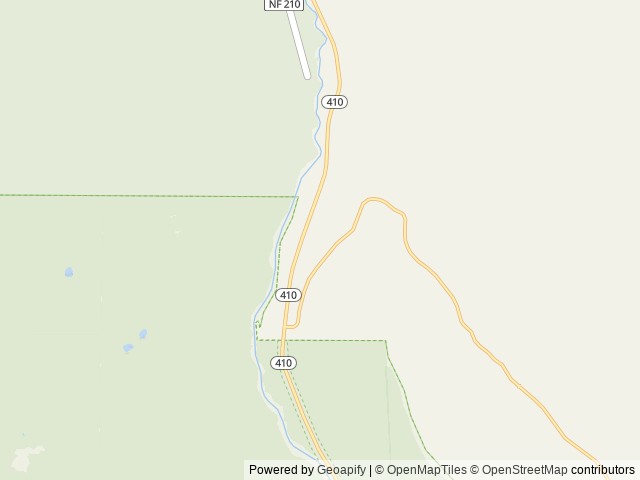 Map of Silver Springs Campground location at Enumclaw, WA, United States
