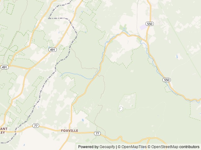Map of Owens Creek Campground location at Sabillasville, MD, United States