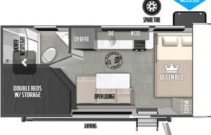 2025 Forest River RV Wildwood FSX 174DBLE