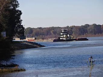 Just a little bit of barge traffic on the Tombigbee River.