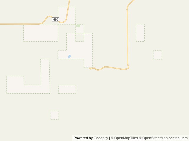 Map of Meadows Orv Campground location at Mio, MI, United States