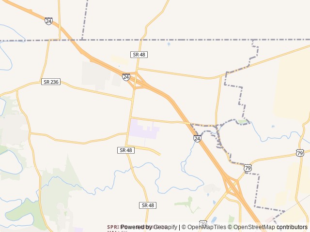 Map for 2022 Forest River RV Cherokee Wolf Pup 17JG near Clarksville, TN