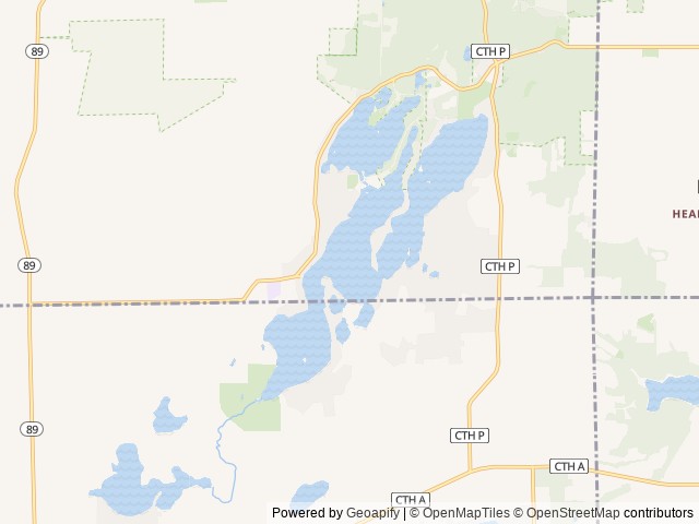 Map of Scenic Ridge Campground location at Whitewater, WI, United States