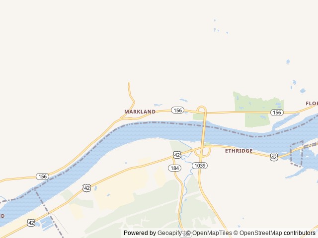 Map of Follow the River RV Resort location at Florence, IN, United States