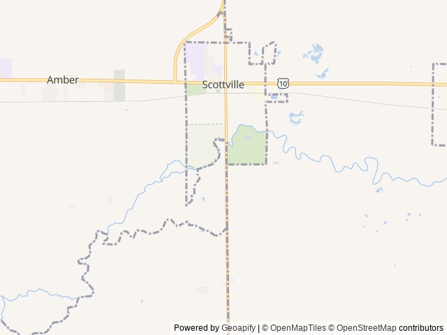 Map of Scottville Riverside Park location at Scottville, MI, United States