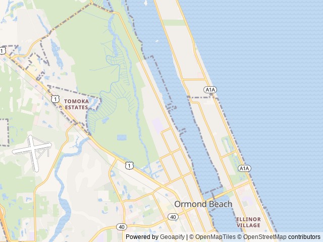 Map for HOME AWAY FROM HOME near Ormond Beach, FL