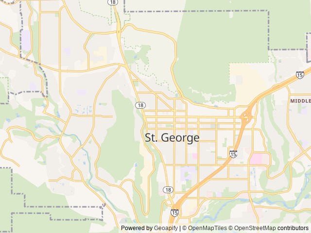 Map for 2021 Jayco Redhawk 31F near St. George, UT