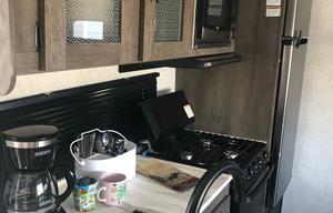 Family Glamper with bunkhouse and outdoor kitchen
