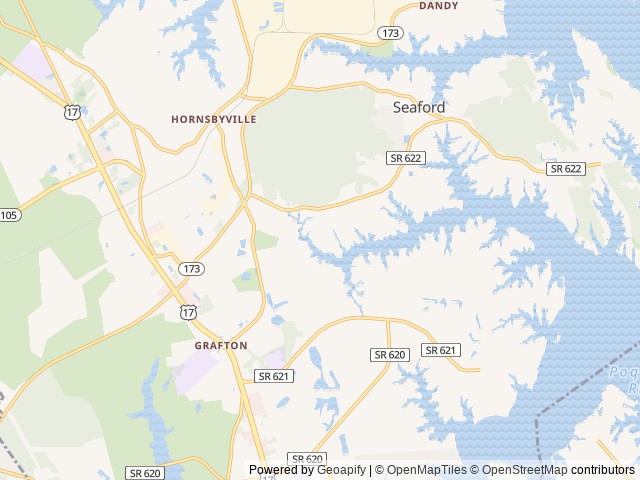 Map for Ginter Camper near Yorktown, VA