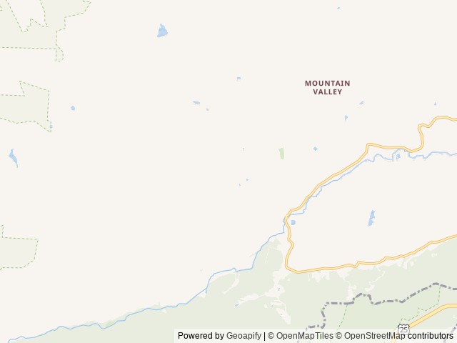 Map of Rock Creek Campground location at Zirconia, NC, United States