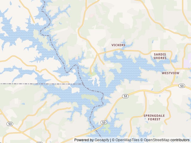 Map of Bolding Mill location at Gainesville, GA, United States