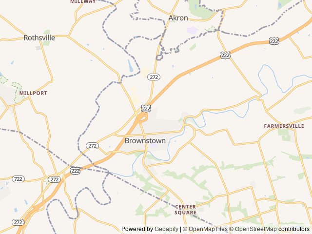 Map for 2023 Keystone RV Cougar 368MBI near Ephrata, PA