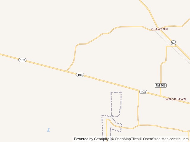 Map of MAGNOLIA SPRINGS RV PARK location at Lufkin, TX, United States