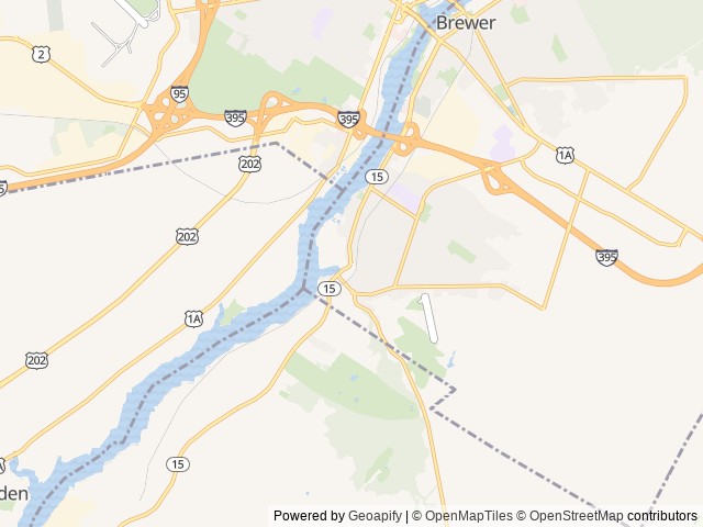 Map for Bitty Boho - Light, Compact, and Easy to Maneuver near Fayette, ME