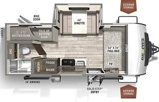 2021 Forest River RV Rockwood GEO Pro 20BHS
