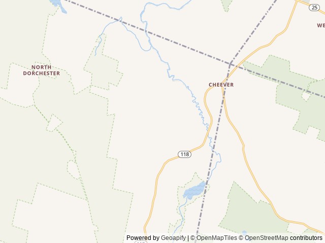 Map of Streeter Mountain Farm location at Blackheath, NH, United States