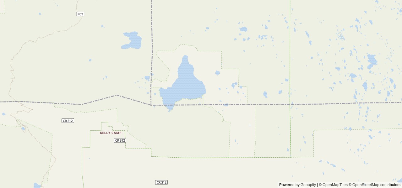 Map of Juniper Lake Stock Corral location at Mineral, CA, United States