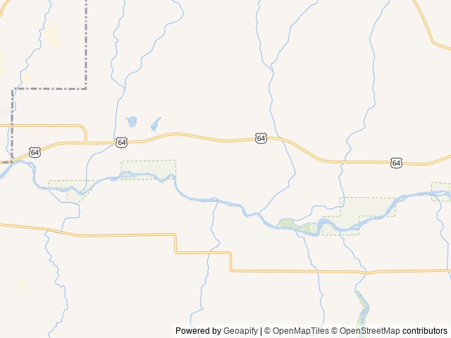 Map of Florez Riverview Campground location at Bloomfield, NM, United States