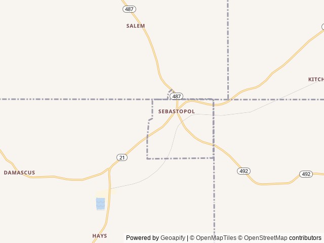 Map for 2025 GULF STREAM ENLIGHTEN 27BHS near Sebastopol, MS