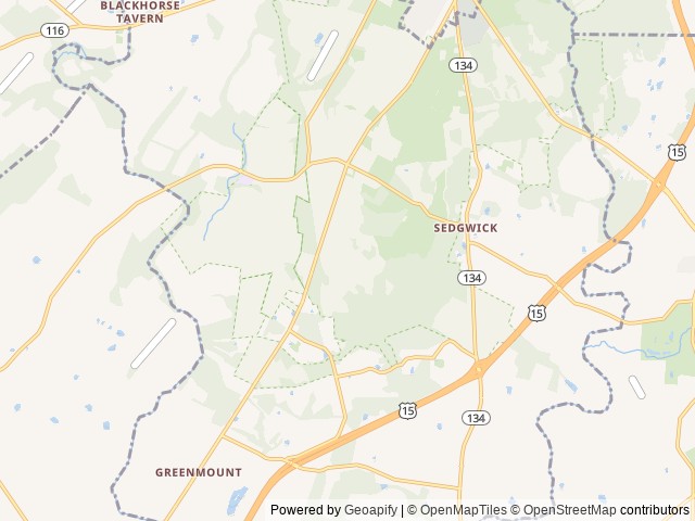 Map of Historic Bushman House (Gettysburg) location at Gettysburg, PA, United States