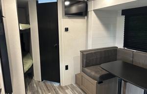 Cute little Murphy bed and bunk house
